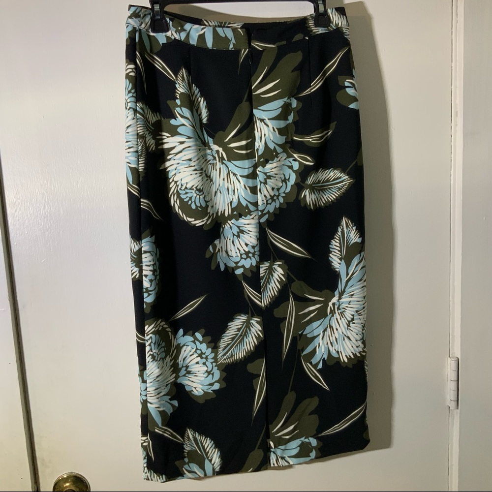Who What Wear Black Floral Pencil Skirt - Picture 7 of 9